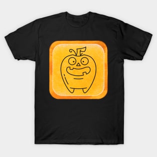 Funny Orange Halloween Pumpkin T-Shirt